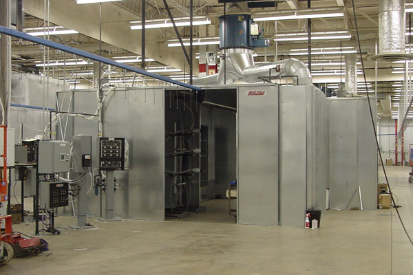 6 Station Opposing In-Line Spray Booth